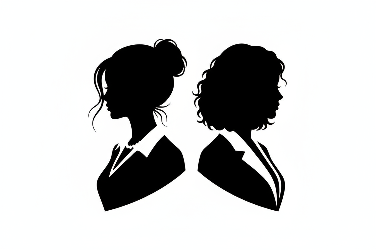 nur halbkörper und 2 frauen